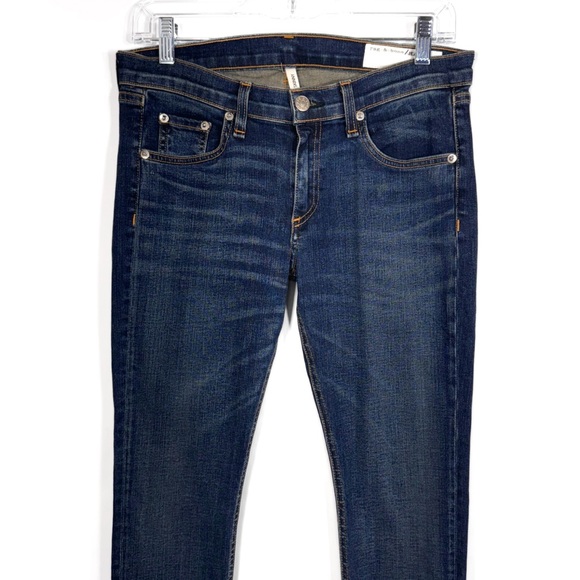 Rag & Bone Medium Wash Full Length Ankle Skinny Jeans 28” - Picture 7 of 12